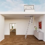 Sortie pour toit plat avec escalier en ciseaux Exklusiv