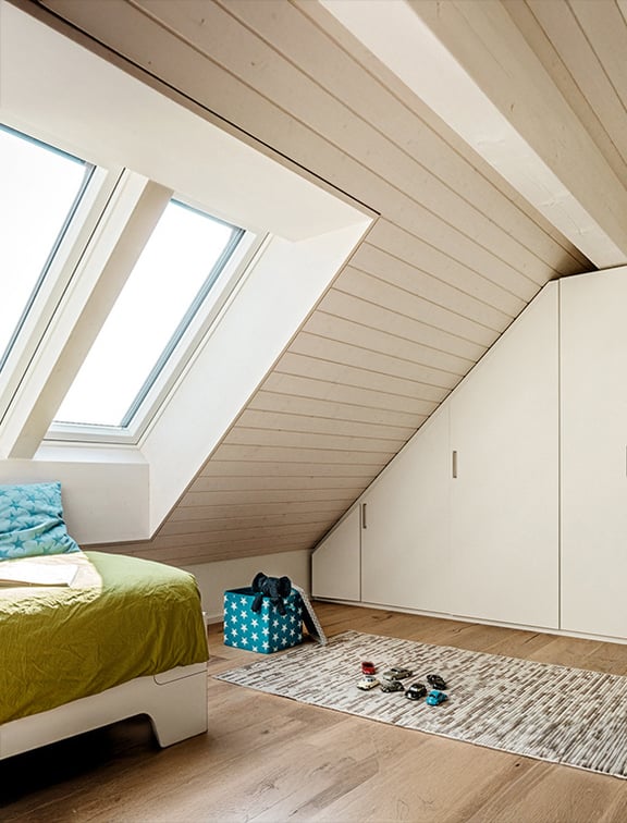 Jugendzimmer mit Einbauschrank
