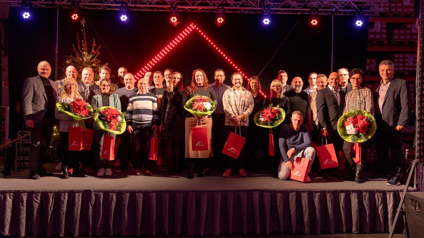 Roto DST Jubilare auf Weihnachtsfeier Roto DST Jubilare auf Weihnachtsfeier