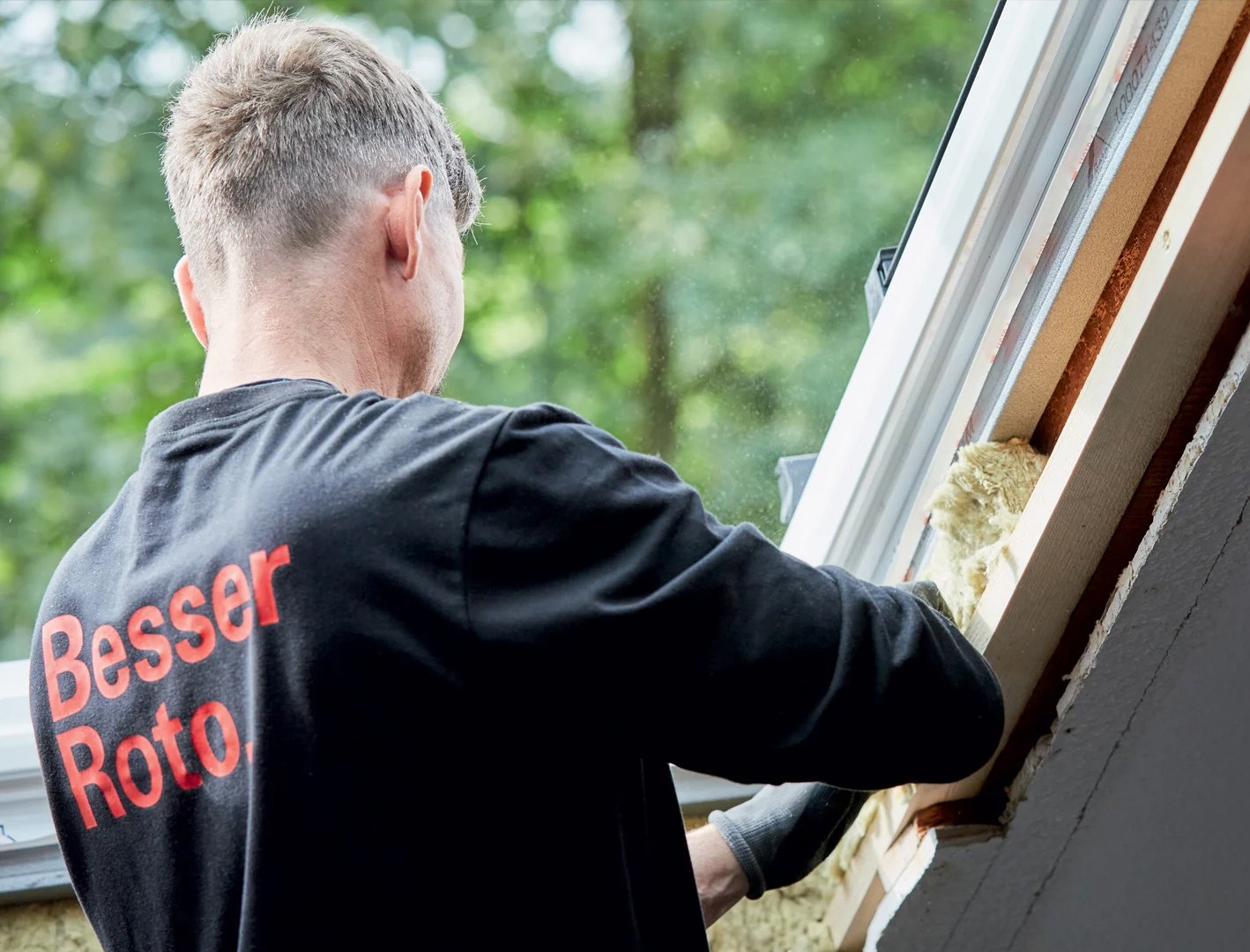 Einbau Dachfenster mit Isolierung