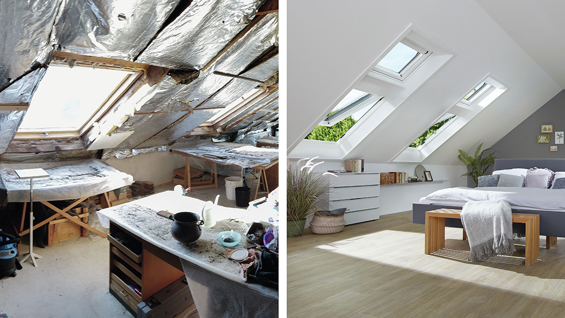 Renovatie van een slaapkamer