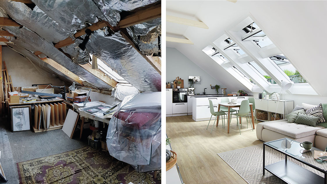 Renovatie van een woonkamer